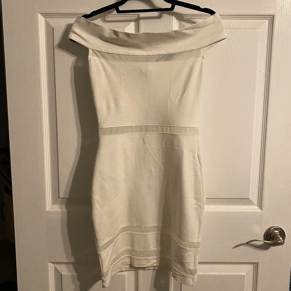 French Connection | Lula Stretch Mesh Inset Bodycon Mini Dress Size 6